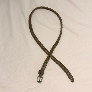 Tan braided thin belt